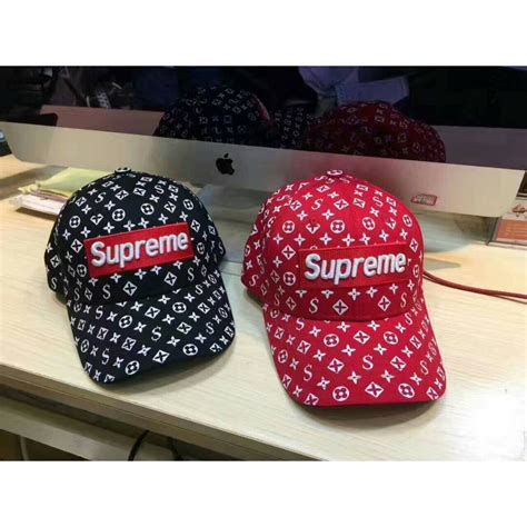 authentic supreme lv hat|louis vuitton supreme shoes.